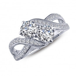 2-Stone Infiniti Ring - Lafonn R0219CLP