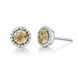 November Birthstone Citrine Earrings - Lafonn BE001CTP00