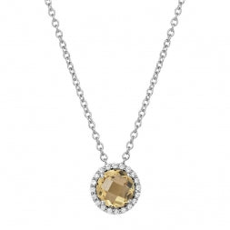 November Birthstone Citrine Necklace - Lafonn BN001CTP18