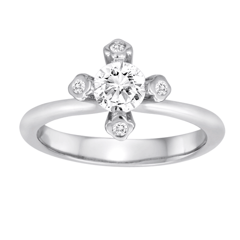 Flower Engagement Ring 2