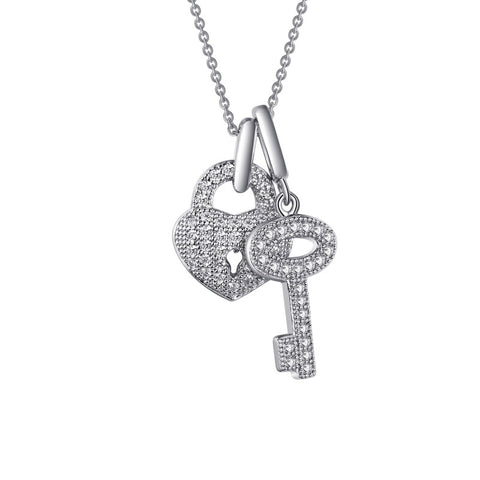 Key To My Heart Pendant - Lafonn P0049CLP18