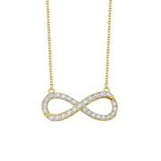 Small Gold Tone Infinity Necklace - Lafonn N2011CLG18
