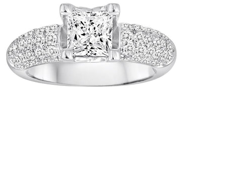 Pave Engagement Ring - Diadori