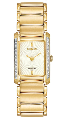 EG2962-51A Citizen Eco-Drive Women's Euphoria Diamond Accented Gold-Tone Watch