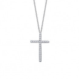 Small Classic Cross Necklace - Lafonn P0072CLP18