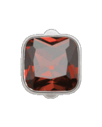 Big Garnet Cube - Endless Jewelry Sterling Silver Charm 41205-2