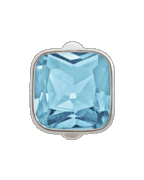 Big Sky Blue Cube - Endless Jewelry Sterling Silver Charm 41205-3