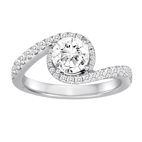Crossover Diamond Engagement Ring - Diadori
