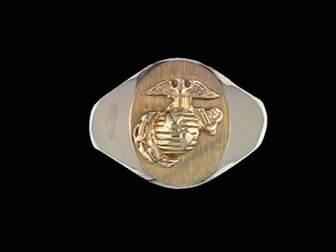 14kt Marine Corps Insignia Gold Ring