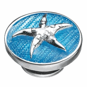 KJP133B - Starfish With Mediterranean Blue Enamel JewelPop