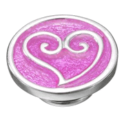 KJP352 - Pink Enamel Heart JewelPop